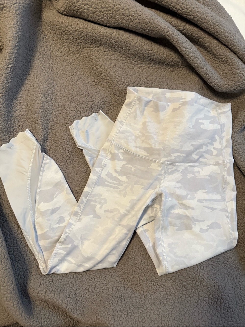 lululemon athletica Camo High-Rise Leggings in Light Gray and White